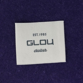 Etichette dell'abbigliamento tessute modo personali abito crema per l'oggetto fatto a mano