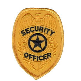 Officer Shoulder Embroidered Custom Iron On Patches Security Guard Patches