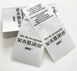 Etichette di nylon di Tagless della stampa dell'etichetta/calore di cura del lavaggio del raso dello Swimwear del trasferimento di calore