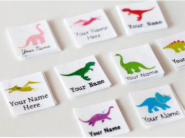 L'abitudine animale di progettazione dei bambini ha stampato il dinosauro stampato cotone delle etichette dell'abbigliamento