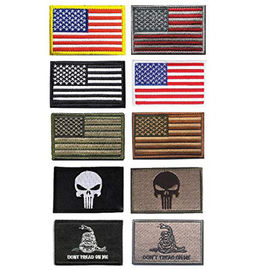 Unisex US American Flag Velcro Patch / Military Punisher Tactical Patch