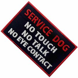 Sewing Warning Embroidered Applique Patches Polyester Material Heat-Cut