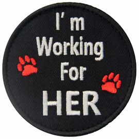Sewing Warning Embroidered Applique Patches Polyester Material Heat-Cut