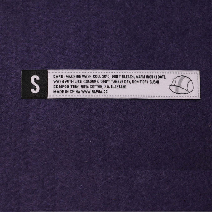 L'etichetta tessuta abbigliamento di marca commerciale/collo tessuto identifica il cucito nell'indumento
