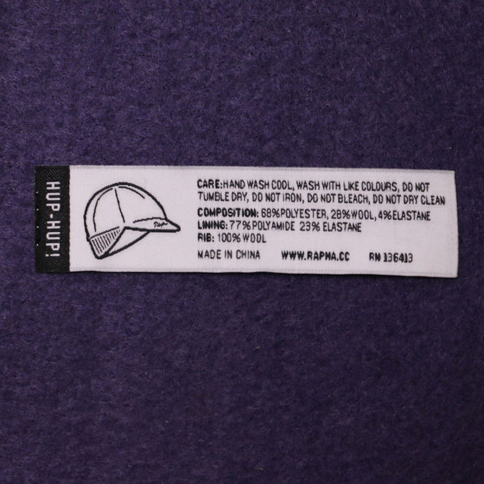 Etichette a macchina popolari di nome del tessuto per l'estremità indumento/dell'abbigliamento piegata