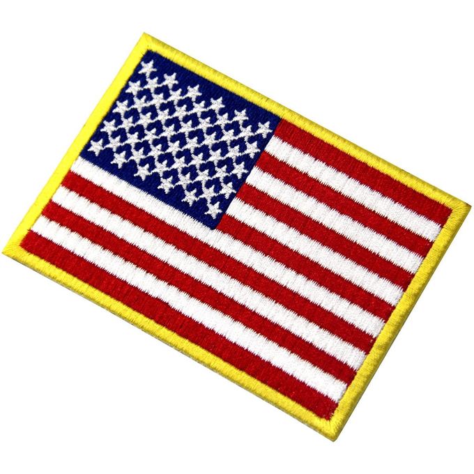 Toppe su ordinazione del Velcro della bandiera americana degli Stati Uniti/distintivi tattici lavabili